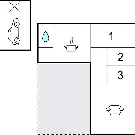 度假居 In Rudkobing With Kitchen *